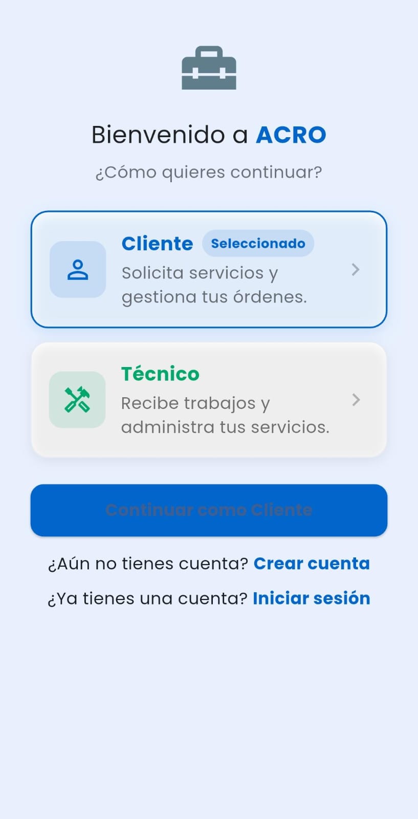 Vista previa — técnico (home)
